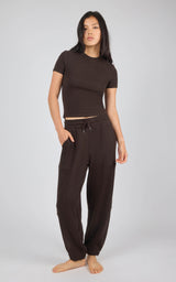 Mochi Rib Daily Flow Short Sleeve & Barrel Jogger Set