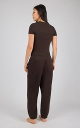 Mochi Rib Daily Flow Short Sleeve & Barrel Jogger Set - 90 Degree by Reflex