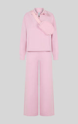 Girls Softlite Alara Half-Zip & Noa Pant Set - HTR. BLEACHED MAUVE