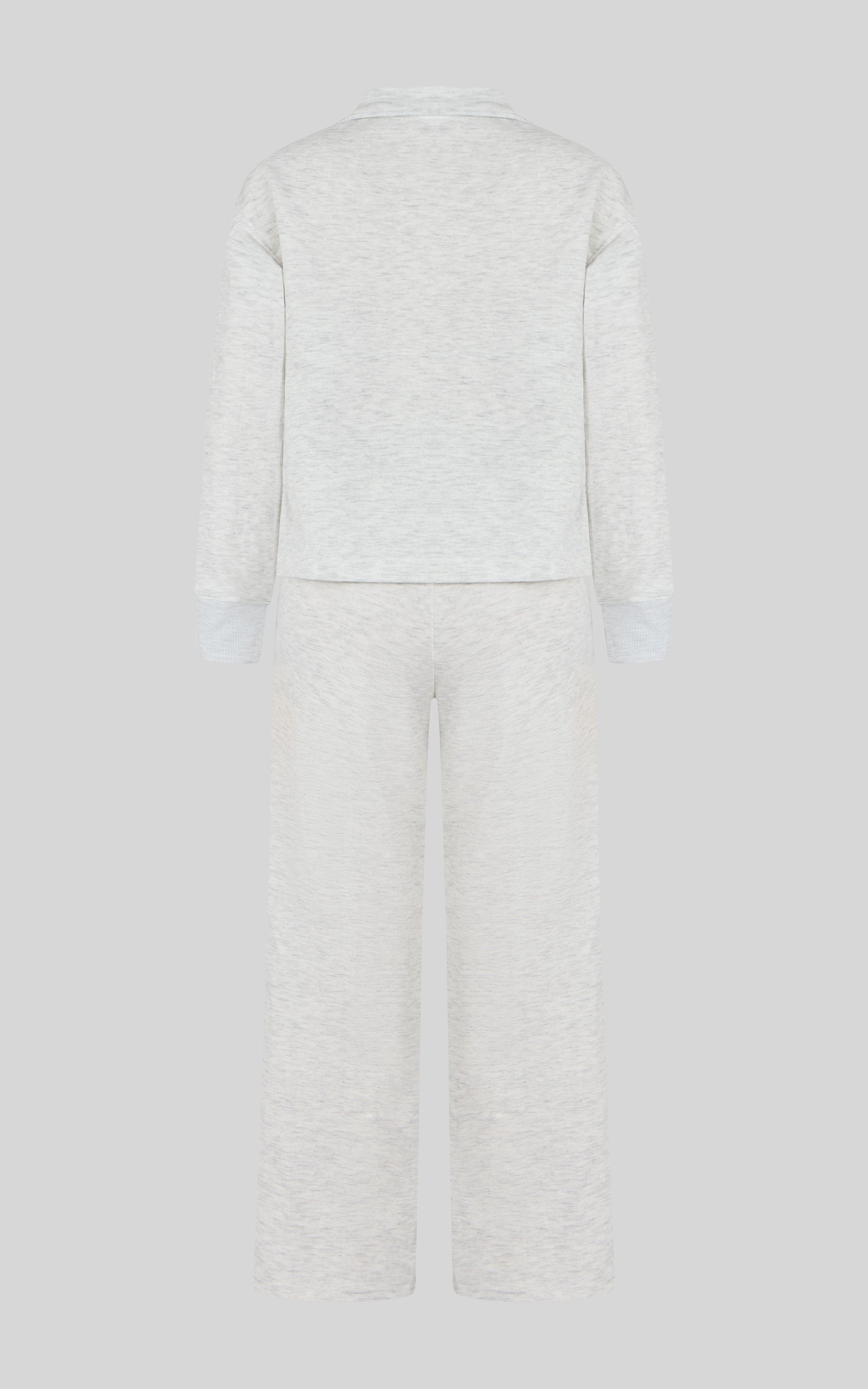 Girls 3 PC Softlite Alara Half-Zip, Noa Wide Leg Pant & Bag Set - Htr.Lt.Grey Combo - 3