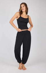 Ribbed Replay Tank & Brushed Jersey Jogger Set