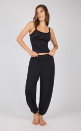 Ribbed Replay Tank & Brushed Jersey Jogger Set