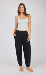 Ribbed Replay Tank & Brushed Jersey Jogger Set