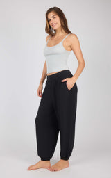 Ribbed Replay Tank & Brushed Jersey Jogger Set - 90 Degree by Reflex