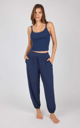 Ribbed Replay Tank & Brushed Jersey Jogger Set