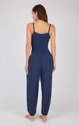 Ribbed Replay Tank & Brushed Jersey Jogger Set - 90 Degree by Reflex