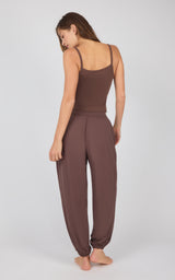 Rib Replay Tank + Brushed Jersey Flow Zone Jogger With Cinched Cuffs and Side Pockets Set - 90 Degree by Reflex
