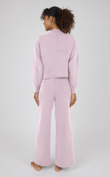 Sandwash Softlite Mock Neck Long Sleeve & Wide Leg Ankle Pant Set image