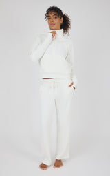 Bentley Fleece Camille Half Zip Jacket & Straight Leg Pant Set
