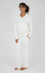 Bentley Fleece Camille Half Zip Jacket & Straight Leg Pant Set