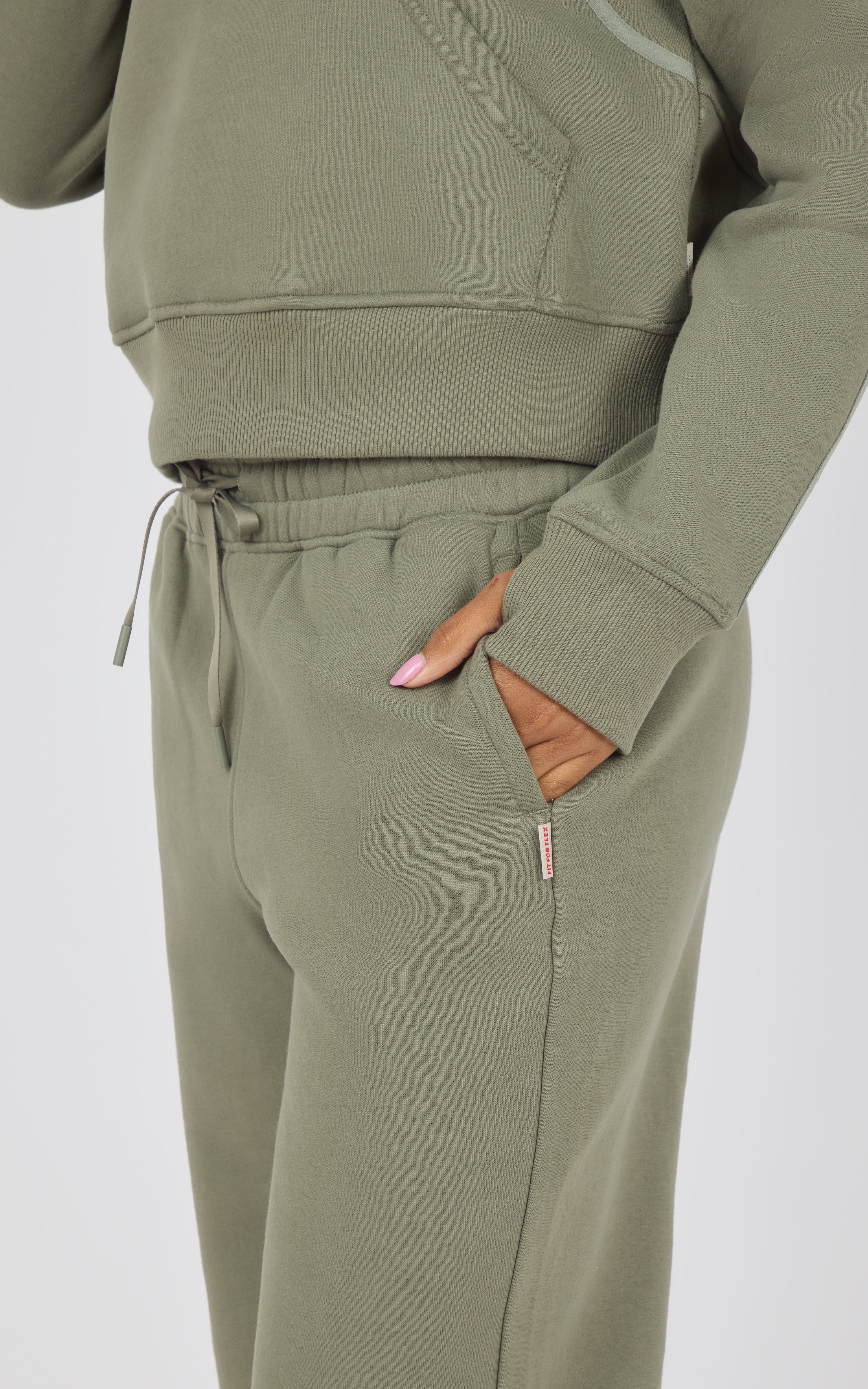 Bentley Fleece Camille Half Zip Jacket & Straight Leg Pant Set