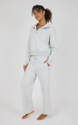 Bentley Fleece Camille Half Zip Jacket & Straight Leg Pant Set