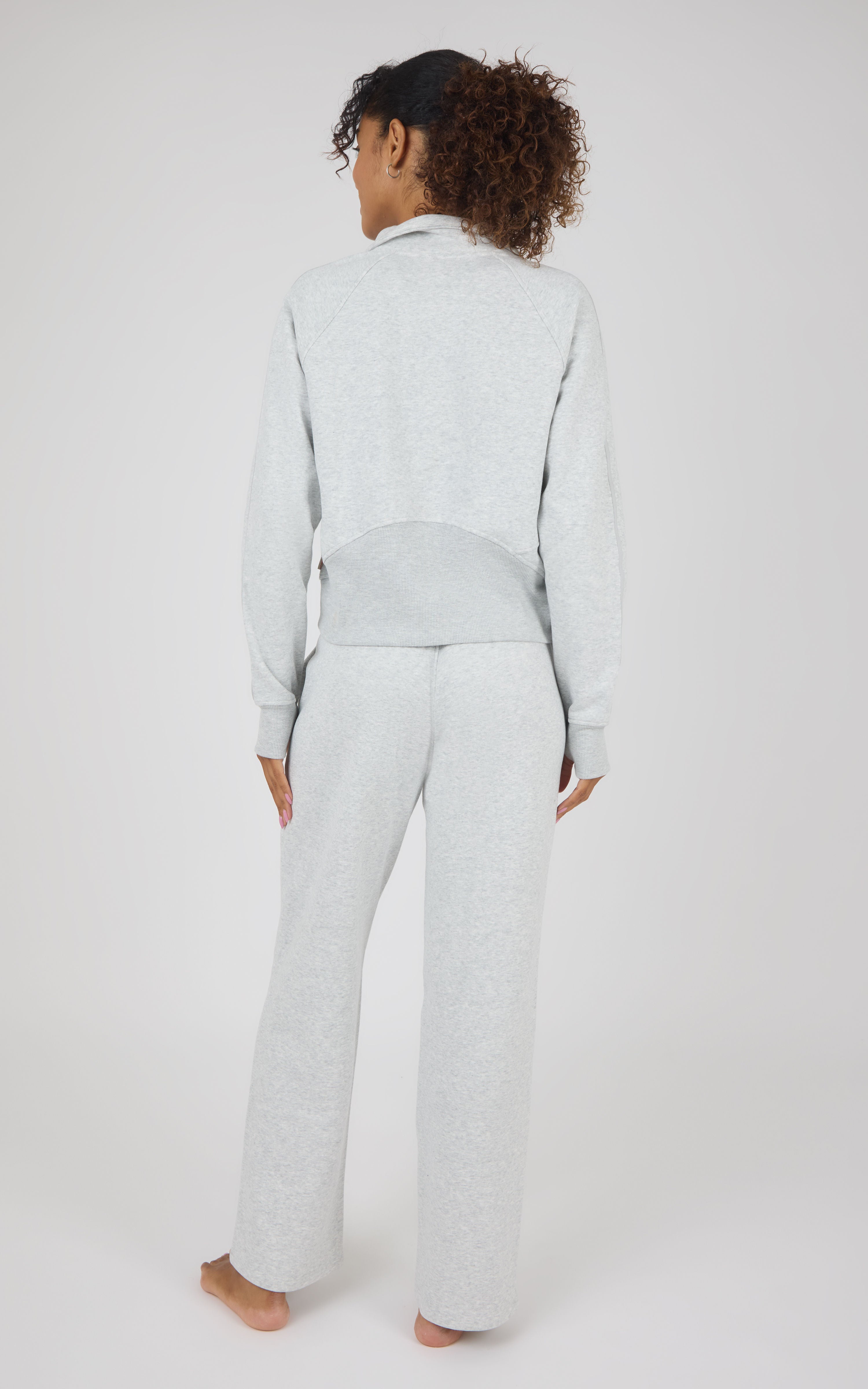 Bentley Fleece Camille Half Zip Jacket & Straight Leg Pant Set