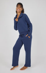 Bentley Fleece Camille Half Zip Jacket & Straight Leg Pant Set