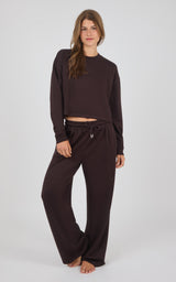 Aspen Plush Marvelle Crew Neck Top & Straight Pant Set - 90 Degree by Reflex