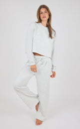 Aspen Plush Marvelle Crew Neck Top & Straight Pant Set - 90 Degree by Reflex