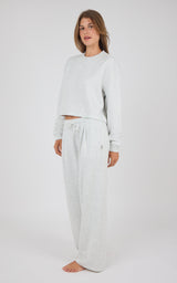 Aspen Plush Marvelle Crew Neck Top & Straight Pant Set - 90 Degree by Reflex