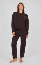 Aspen Plush Reset Crewneck Top & Tapered Pant Set - 90 Degree by Reflex