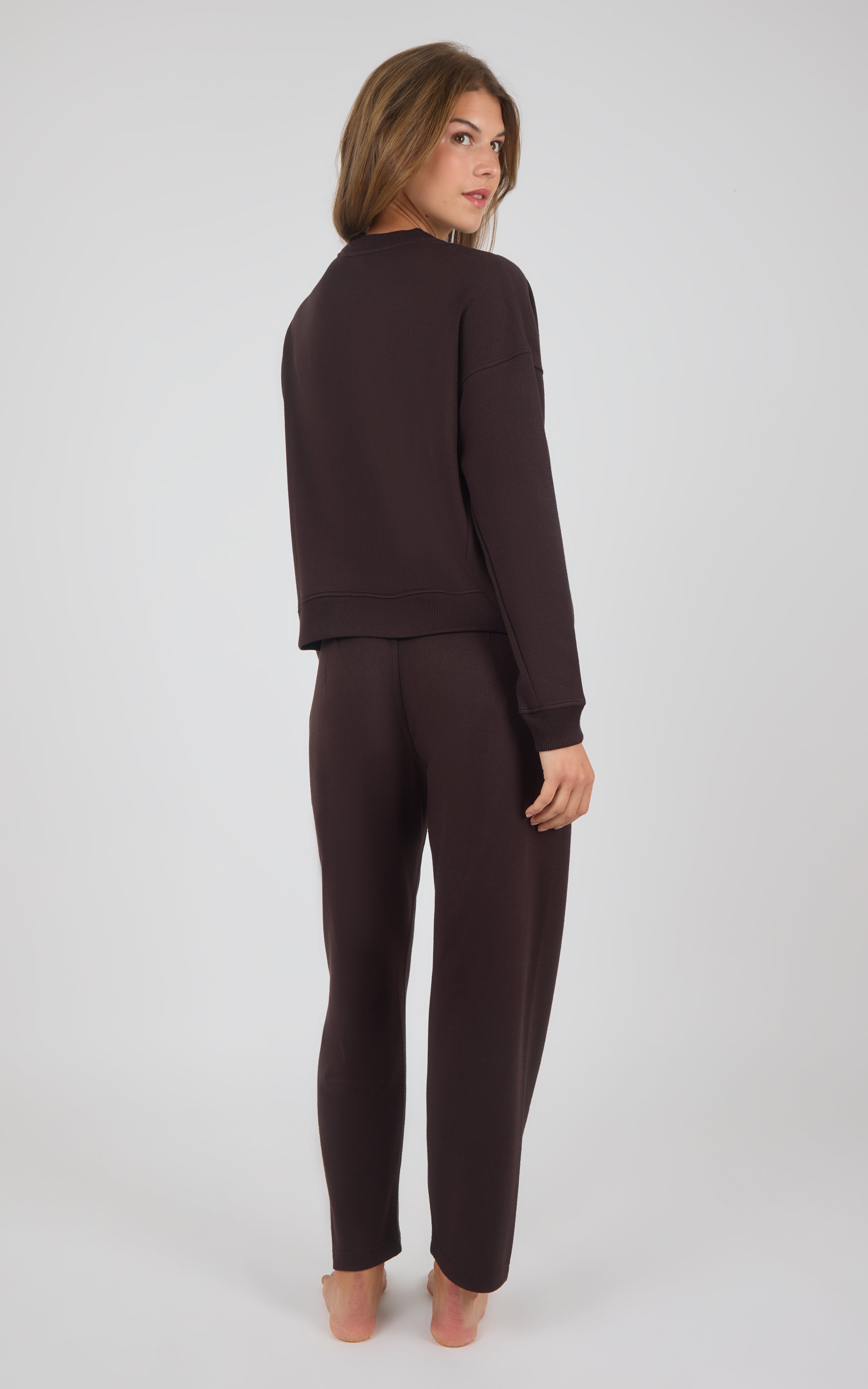 Aspen Plush Reset Crewneck Top & Tapered Pant Set - 90 Degree by Reflex