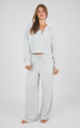 Aspen Fleece Alix Hoodie Jacket & Daya Wide Leg Pant Set - 90 Degree by Reflex