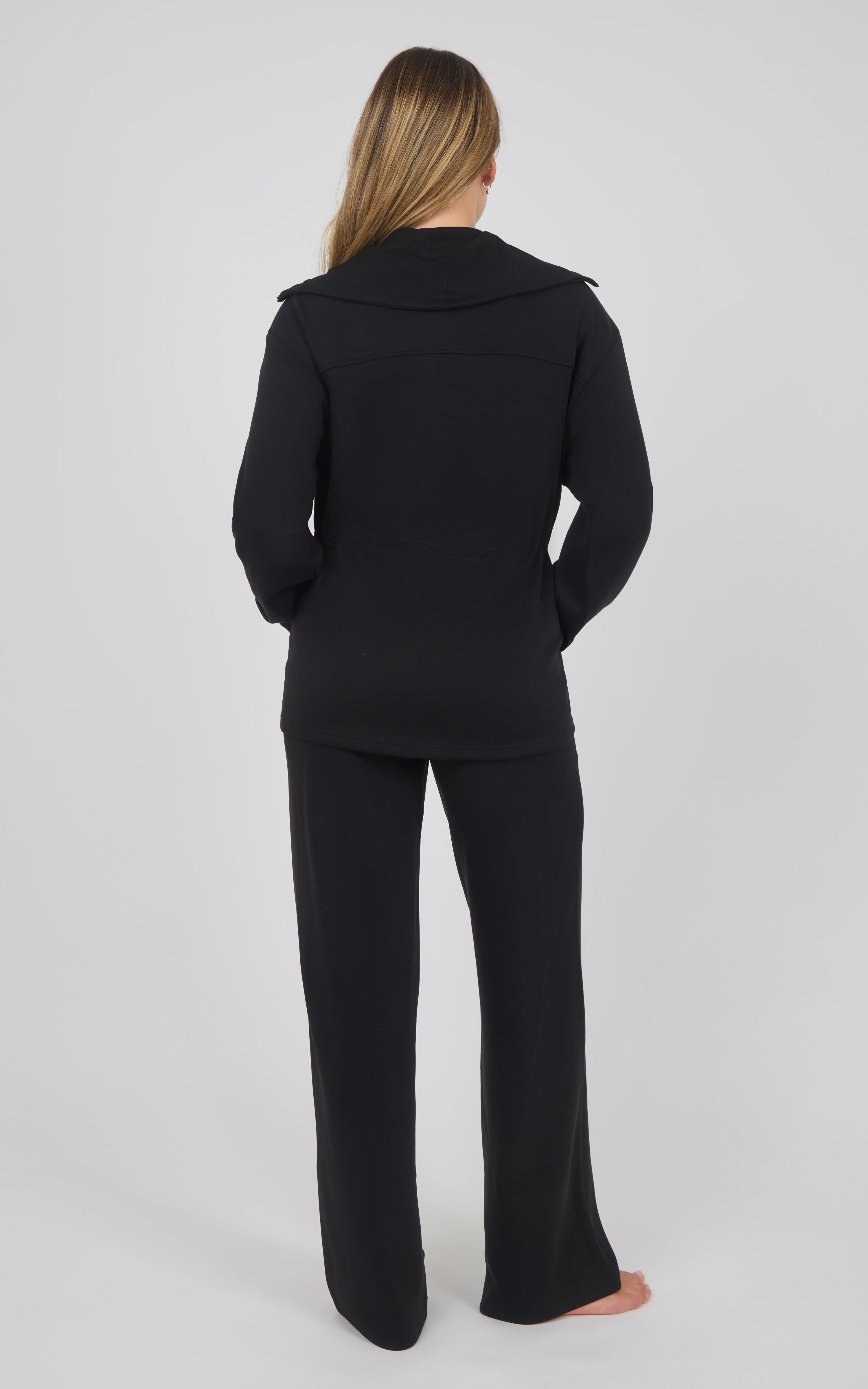 Softlite Fleece Cinched Waist Jacket & Sasha Wide Leg Pant Set