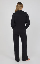 Softlite Fleece Cinched Waist Jacket & Sasha Wide Leg Pant Set