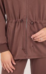Softlite Fleece Cinched Waist Jacket & Sasha Wide Leg Pant Set