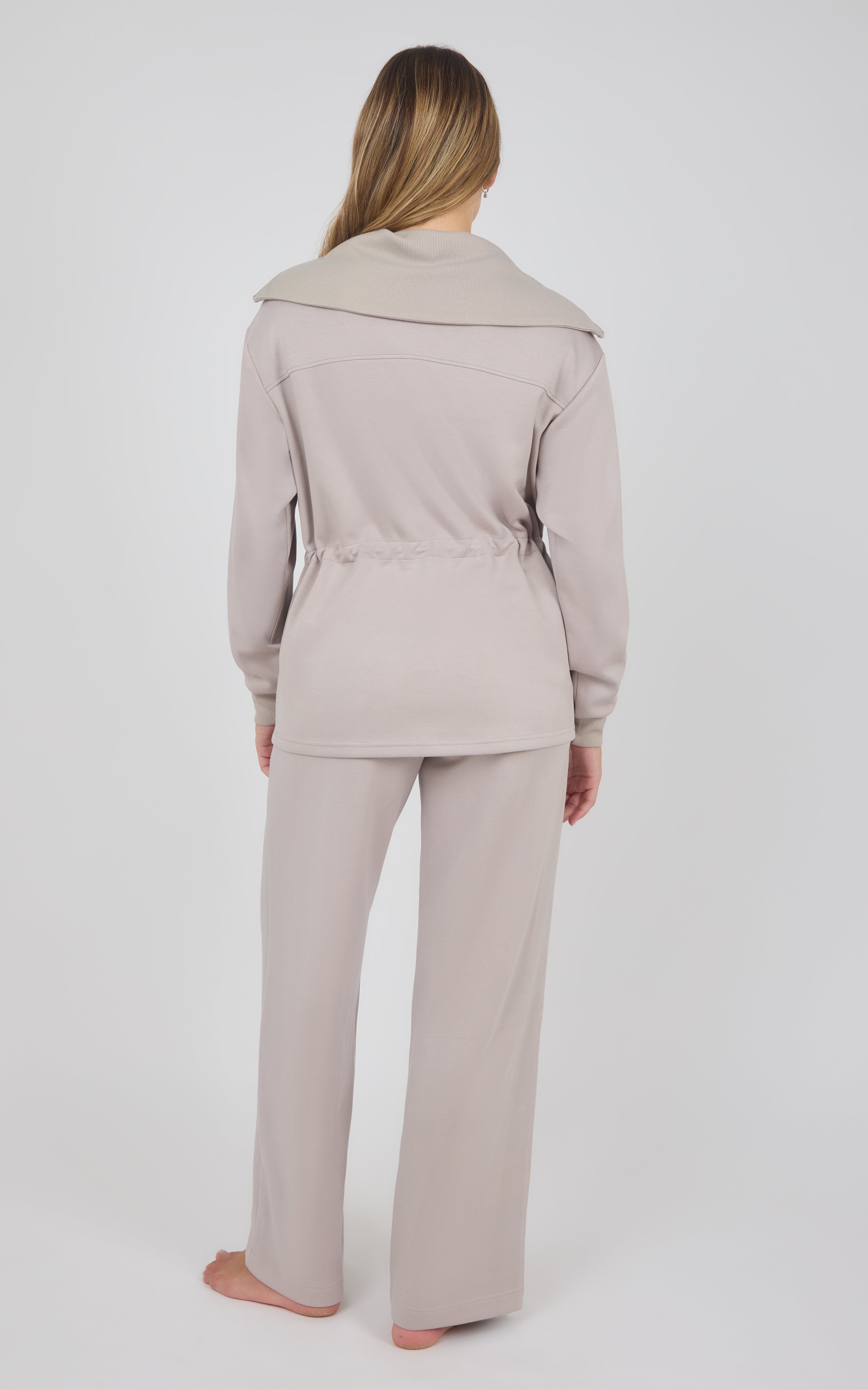 Softlite Fleece Cinched Waist Jacket & Sasha Wide Leg Pant Set