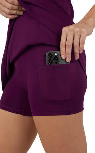 Lux  Dress with Built-In Bra and Shorts - 90 Degree by Reflex