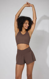 Ribbed Alamo Bra Tank & Lightstreme Crossfire Short Set