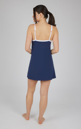 Nude Tech Square Neck Dress - 90 Degree by Reflex