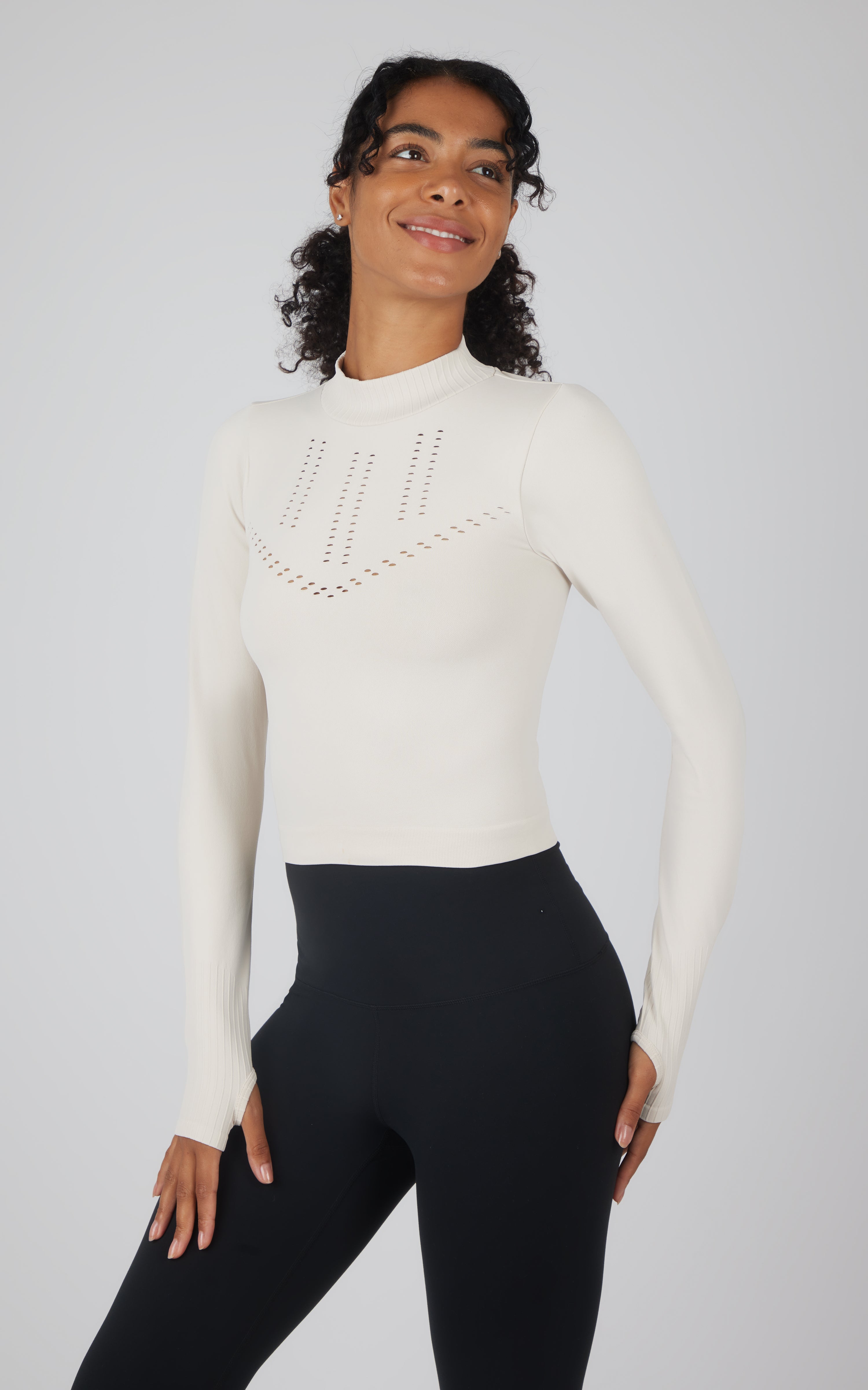 Seamless Long Sleeve Top - Our Stone Story - 90 Degree by Reflex