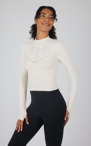 Seamless Long Sleeve Top - Our Stone Story - 90 Degree by Reflex