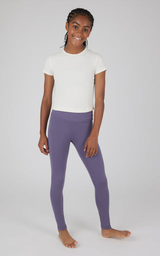 Girls 2 Pack  Interlock Everyday Full Length Legging and Everyday Interlock High Waist Flared Pant - 90 Degree by Reflex