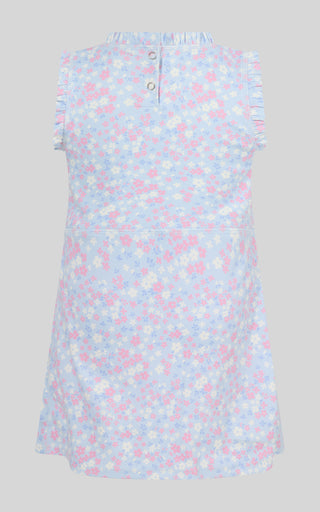 Toddler Girls Ruffle Dress & 3" Short & Bow Scrunchie - 90 Degree by Reflex
