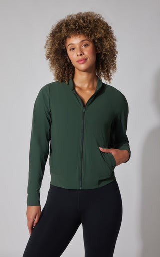 Warp Intown Full Zip Bomber Jacket - 90 Degree by Reflex
