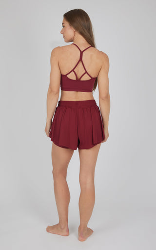 2 PC Seamless Bra and Ribbed 2 in 1 Running Short - 90 Degree by Reflex