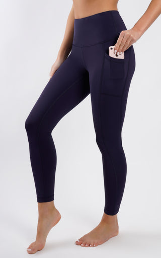 Squat Proof Interlink High Waist 7/8 Ankle Legging with Side