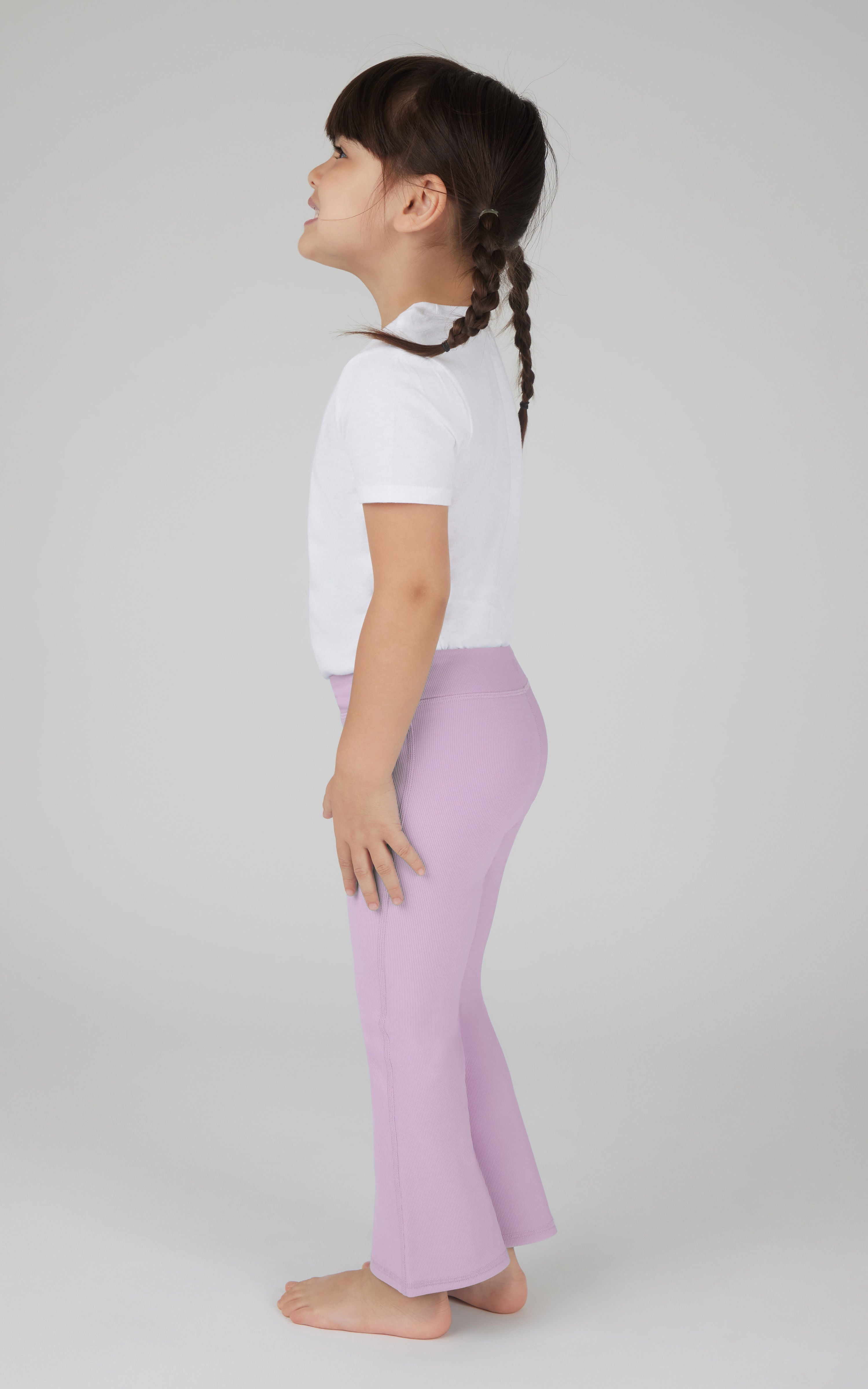 Toddler Girls 2 PK Ribbed Flared Pant - 90 Degree by Reflex