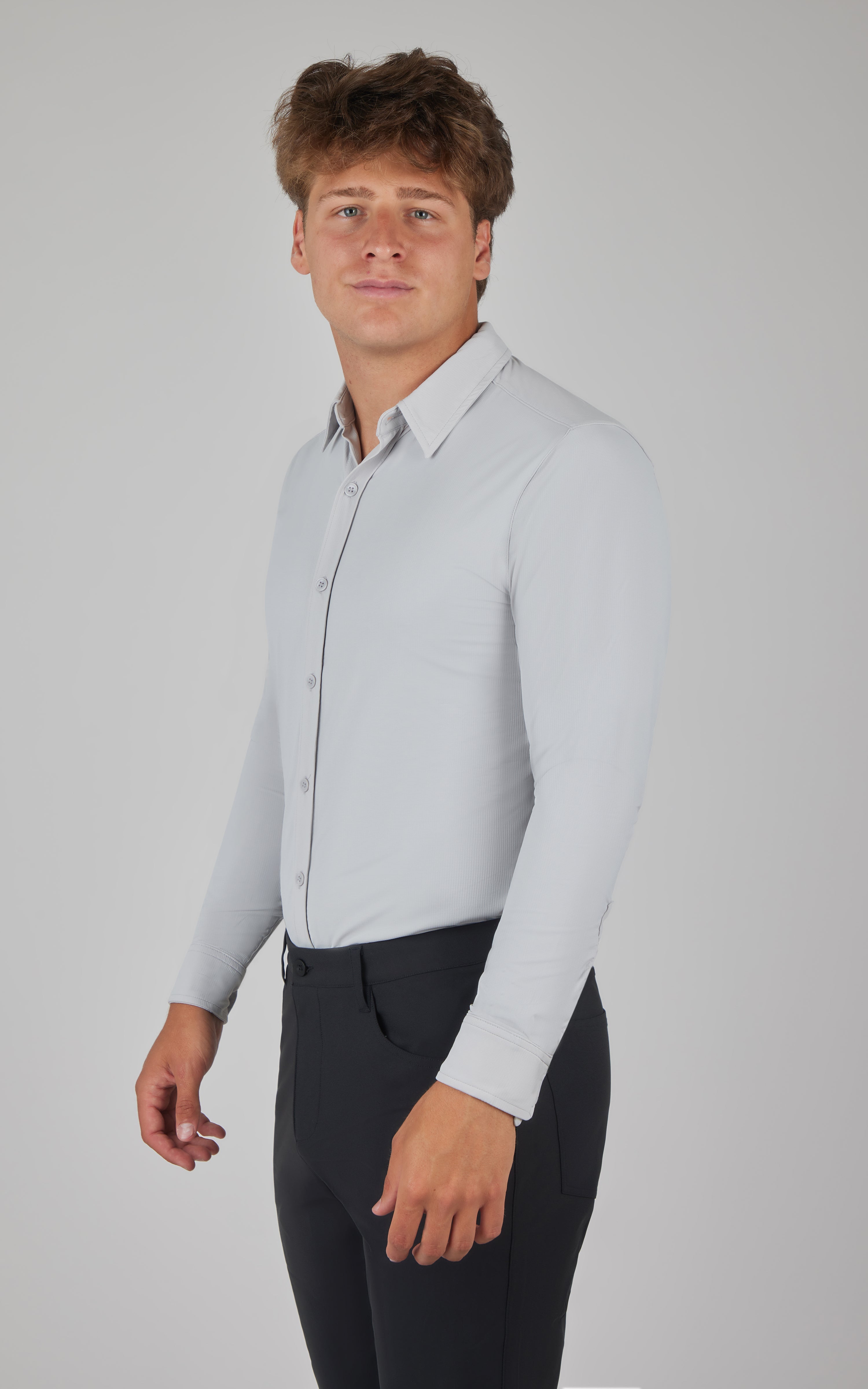 Mens Ultimate Button Down Performance Shirt - 90 Degree by Reflex
