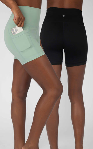 2 PK Lux Classic and Pocketed 5" Shorts - Our Earthy Story - 90 Degree by Reflex