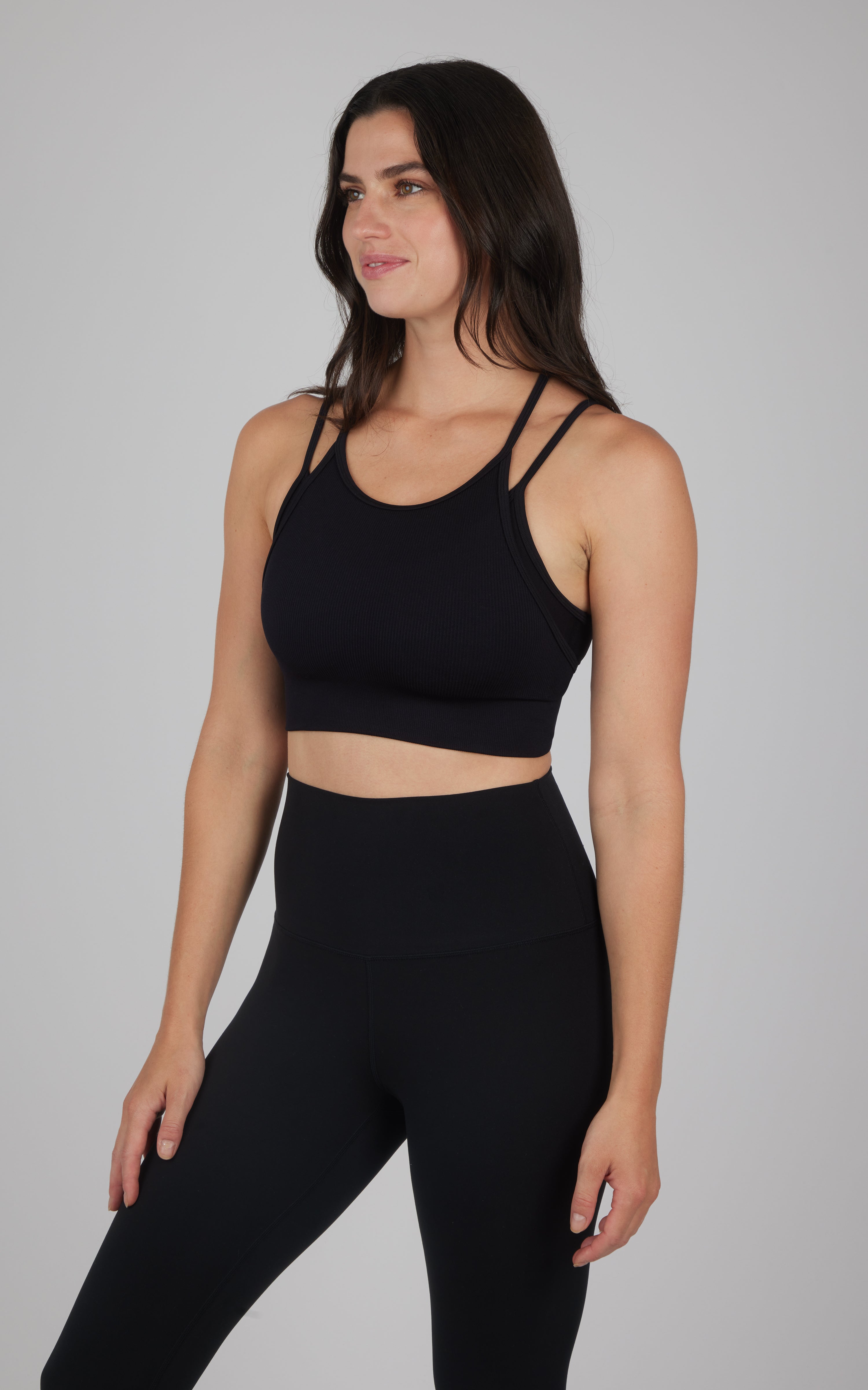 Ribbed Seamless Double Layer Bra - 90 Degree by Reflex