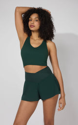 Ribbed Alamo Bra Tank & Lightstreme Crossfire Short Set