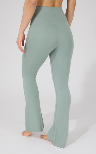 Lux Madison Crossover Elastic Free Waist 31 1/2 inch Flare Leg Pant - 90 Degree by Reflex