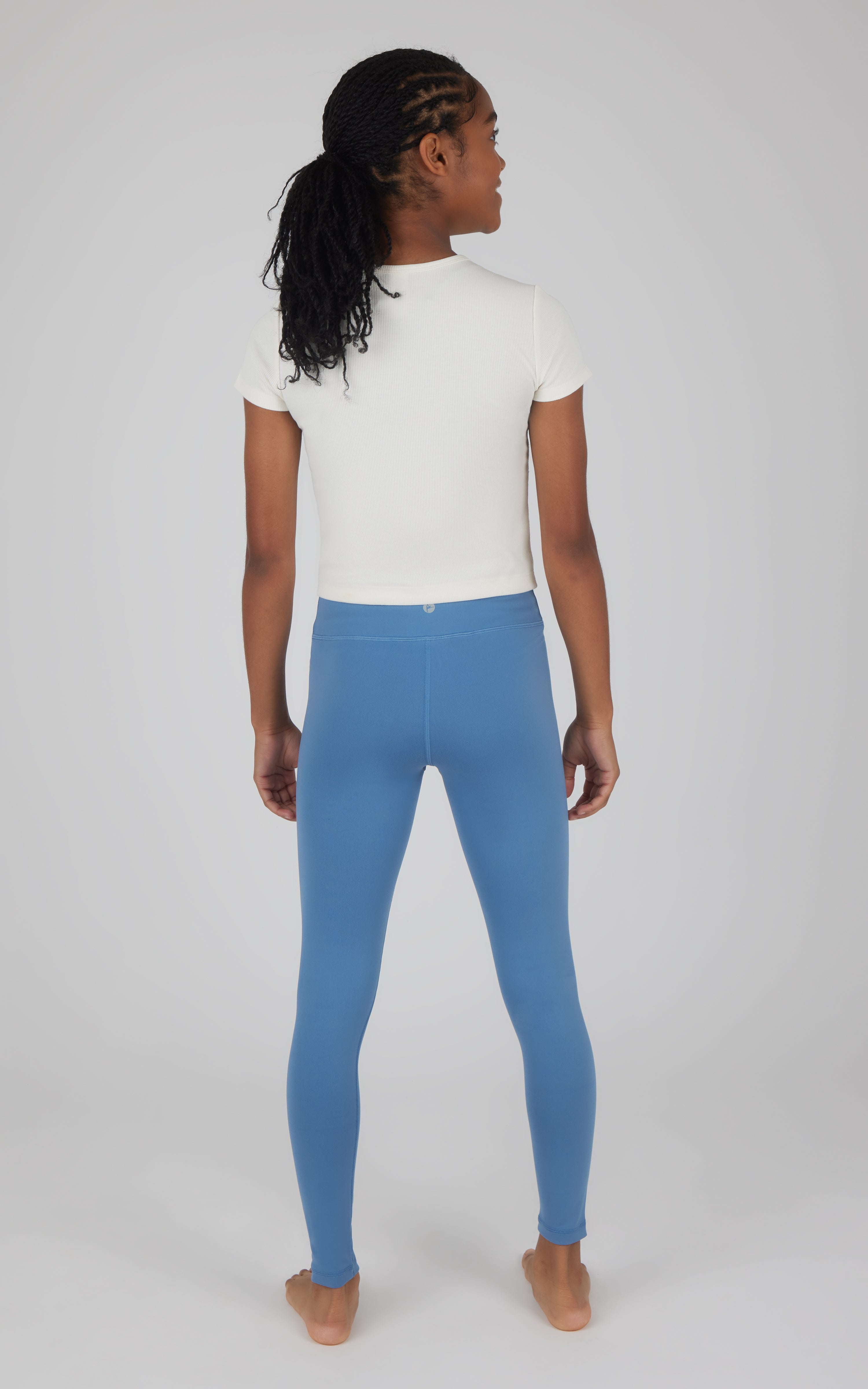 Girls 2 Pack  Interlock Everyday Full Length Legging and Everyday Interlock High Waist Flared Pant - 90 Degree by Reflex
