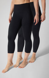 2 PK Interlock Side Pocket and Everyday Capris - 90 Degree by Reflex