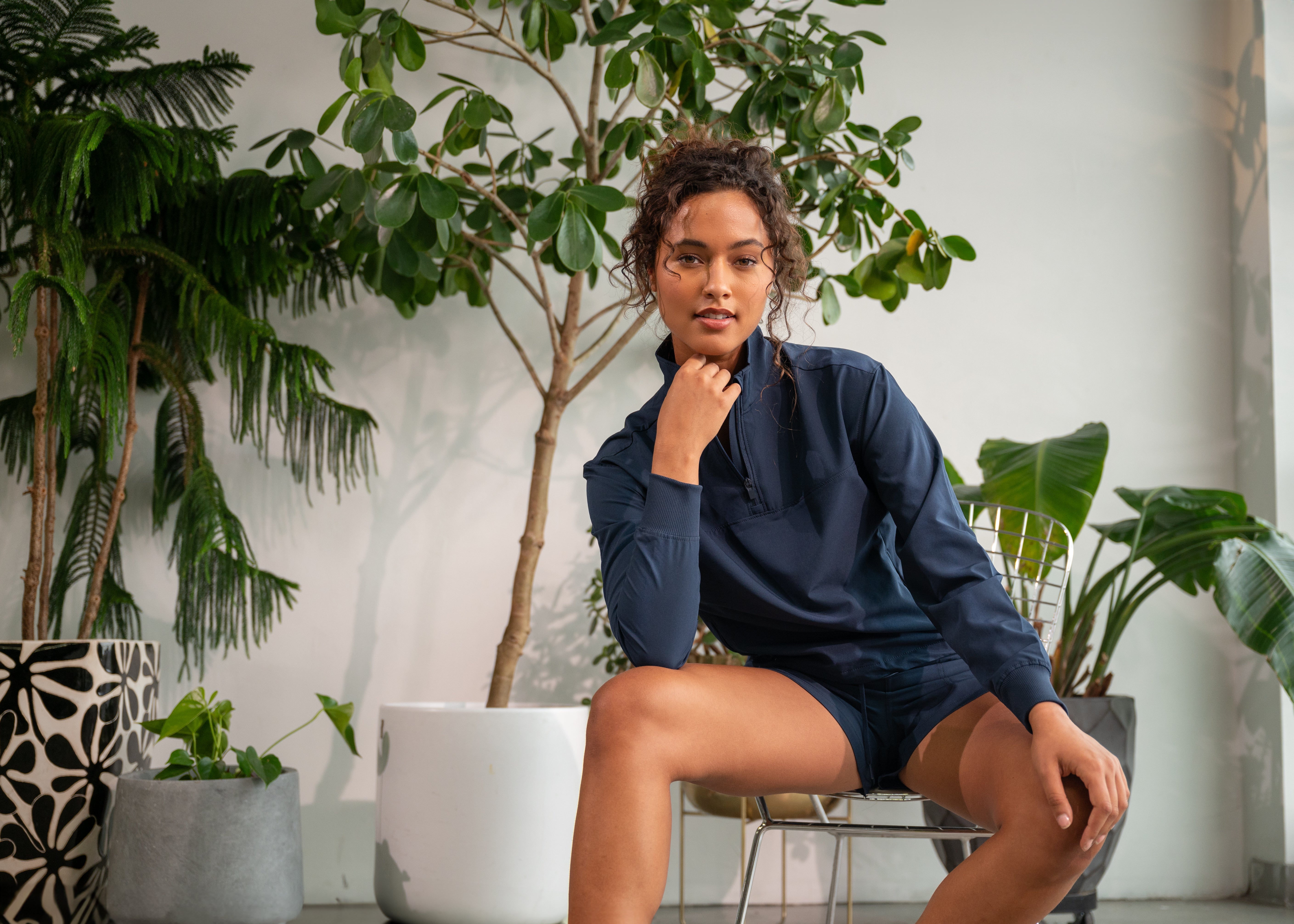 Citylite Half Zip Cinched Hem Jacket - 90 Degree by Reflex