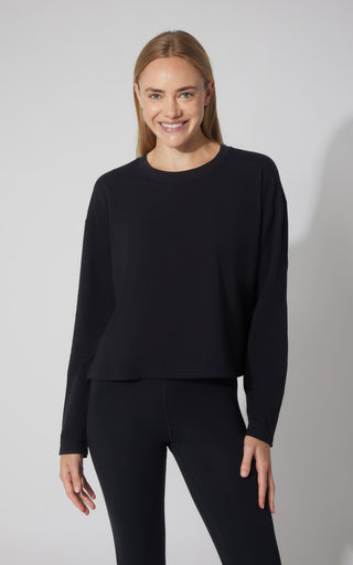 2 PK Cotton Deluxe Boxy Long Sleeve Top - 90 Degree by Reflex