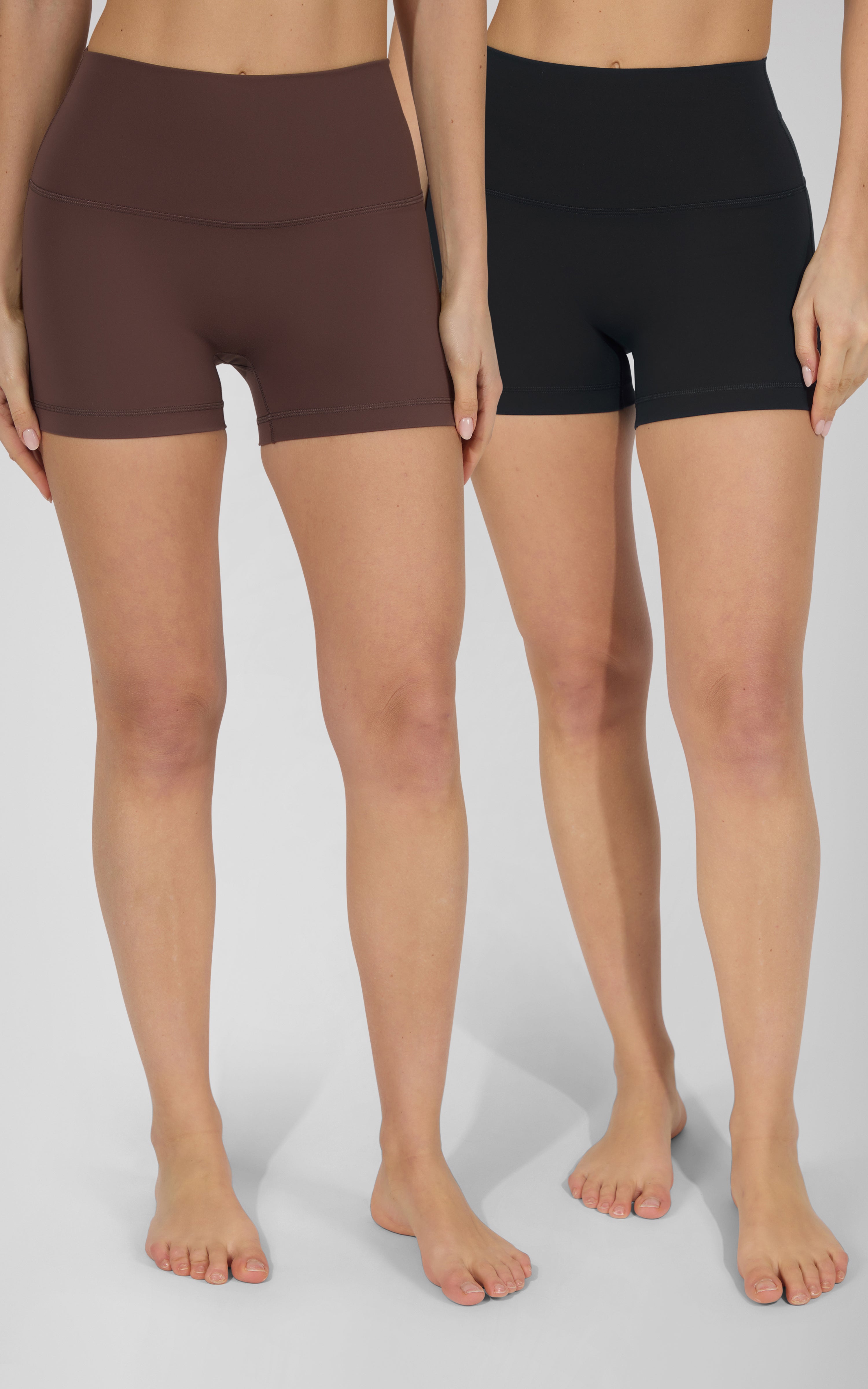SKN 3.5" No Front Seam  Biker Shorts 2 PK - 90 Degree by Reflex