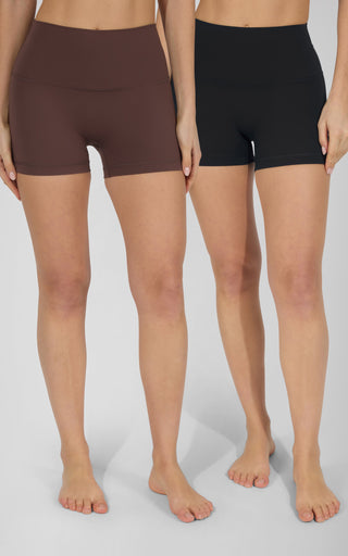SKN 3.5" No Front Seam  Biker Shorts 2 PK - 90 Degree by Reflex